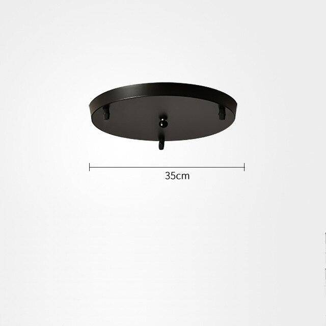Suspension LED moderne en métal et base métalique