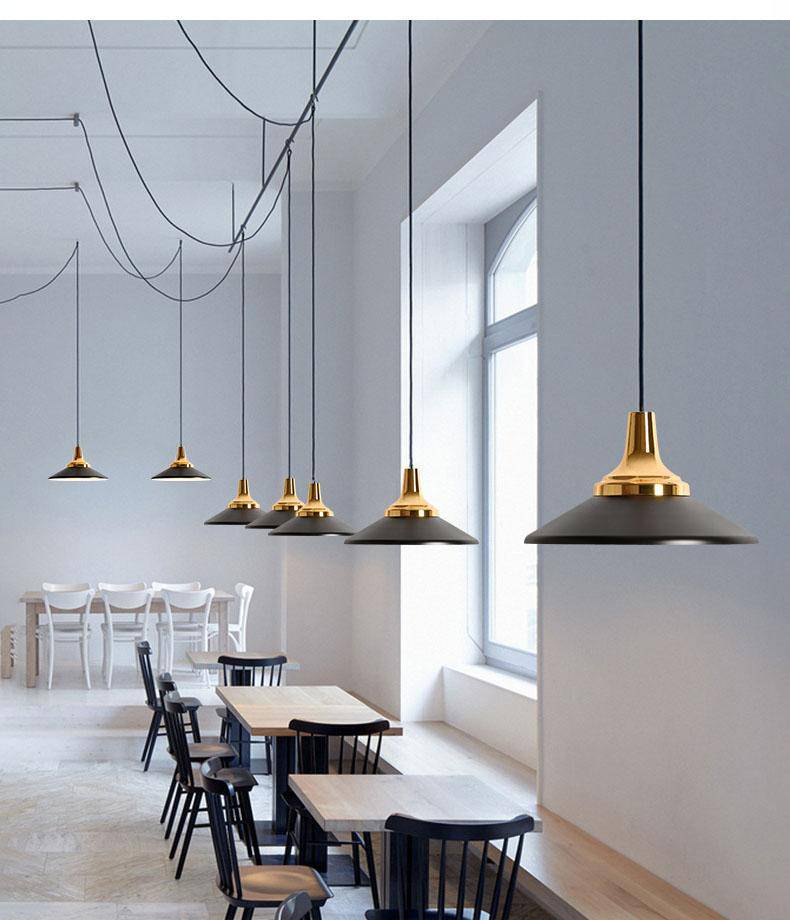 Suspension LED moderne en métal et base métalique - vue 3 sur 19