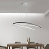 Lustre design à LED faux cercles suspendus