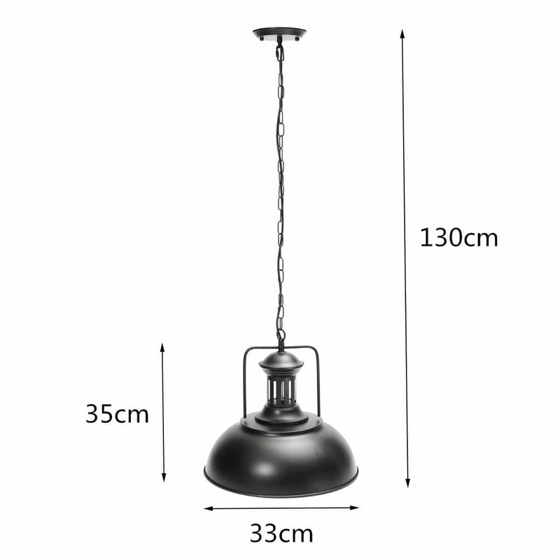 Suspension rétro LED avec finitions en métal Soul