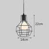 Suspension LED cage de différentes formes Industrial