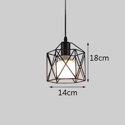 Lámpara de suspensión Jaula de LED de diferentes formas Industrial