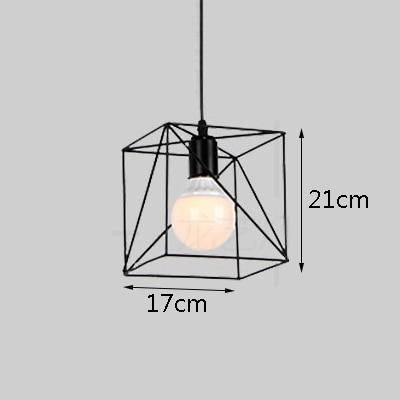 Lámpara de suspensión Jaula de LED de diferentes formas Industrial