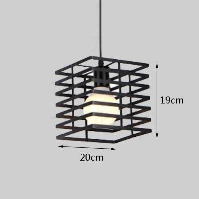 Lámpara de suspensión Jaula de LED de diferentes formas Industrial