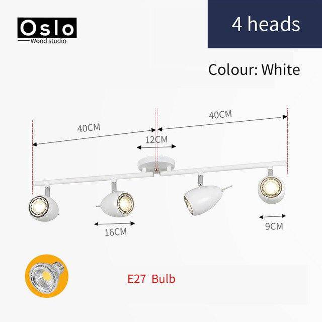 Barre spots LEDs arrondis ajustables Windows - vue 7 sur 12