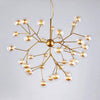 Lustre LED design arbre à branche et boules en verre