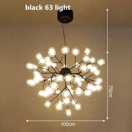 LED chandelier design tree with branch and glass balls