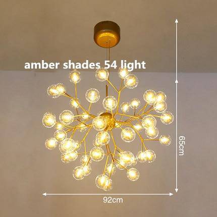 LED chandelier design tree with branch and glass balls