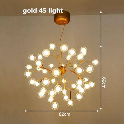 LED chandelier design tree with branch and glass balls