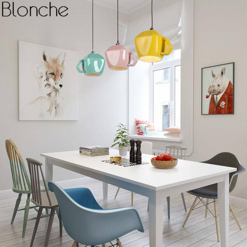 pendant light Modern LED coffee cup shape