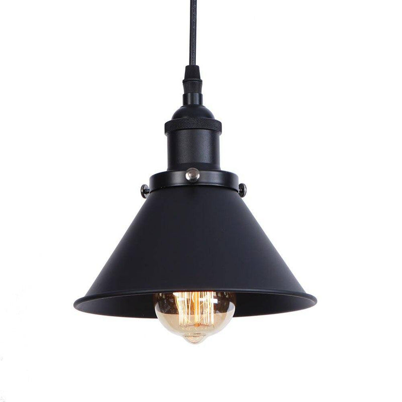 Lámpara de suspensión design LED con pantalla metálica de color Industrial Loft