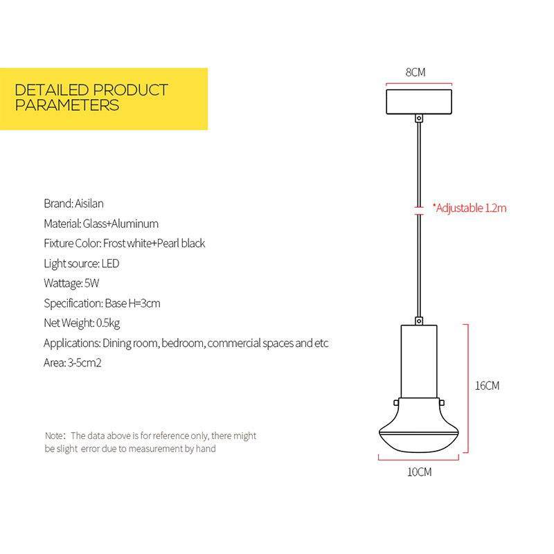 Suspension design élégante à LED Artistic