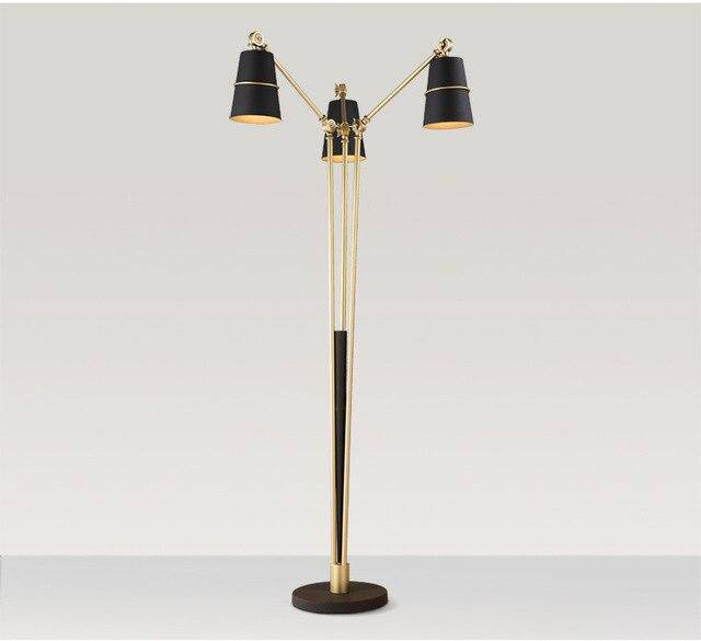 Lampadaire design LED doré Illumination