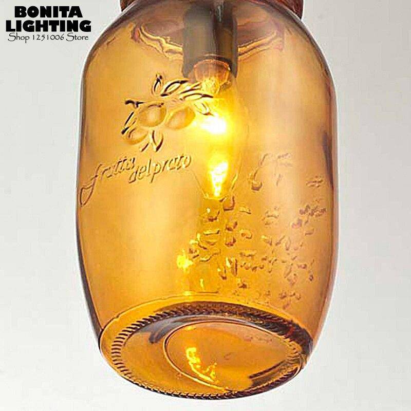 Suspension design grosse bouteille en verre Jar