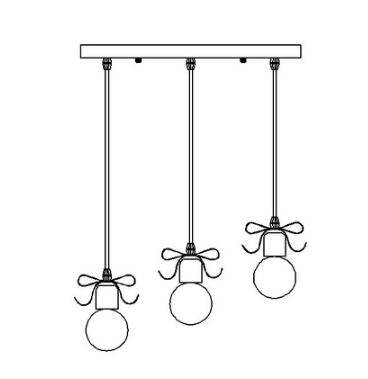 Suspension design en métal avec noeud