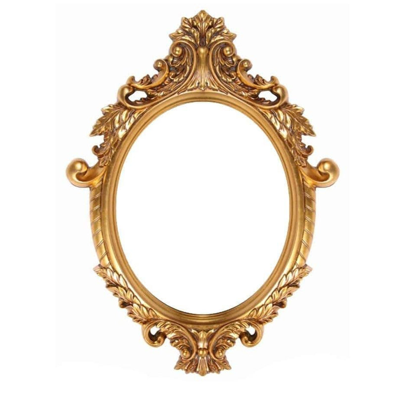 Miroir mural rétro doré style baroque