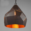 Suspension en métal marron rétro industrielle 40cm