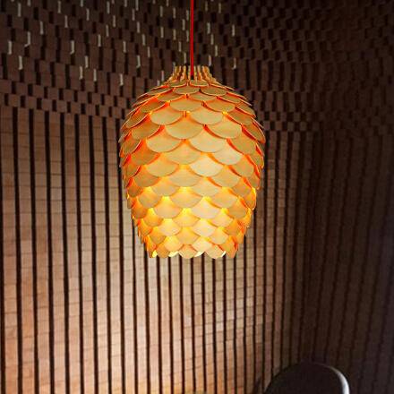 Suspension design en bois fleur avec pétales Chiba - vue 6 sur 6