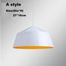 Suspension moderne en aluminium à LED Painted