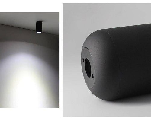 Spot au design cylindrique arrondi Mount