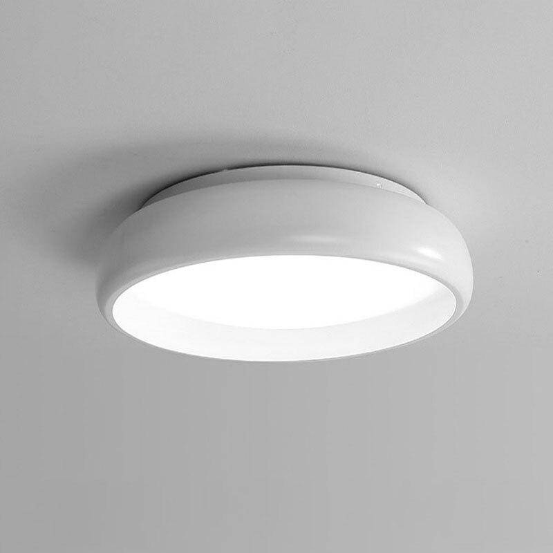 Study white round design ceiling lamp