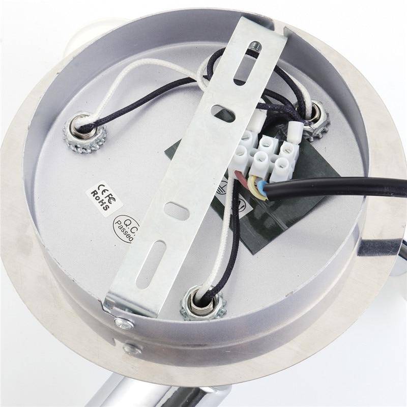 Plafonnier à 3 spots LED chromé moderne - vue 11 sur 10