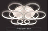 Plafonnier design en cercles blancs