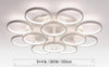 Plafonnier design en cercles blancs