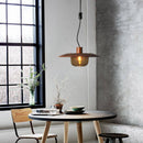 Suspension LED design en bois et verre Glass