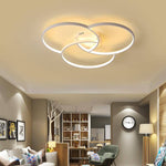 Plafonnier design LED rosace trois cercles Bwart