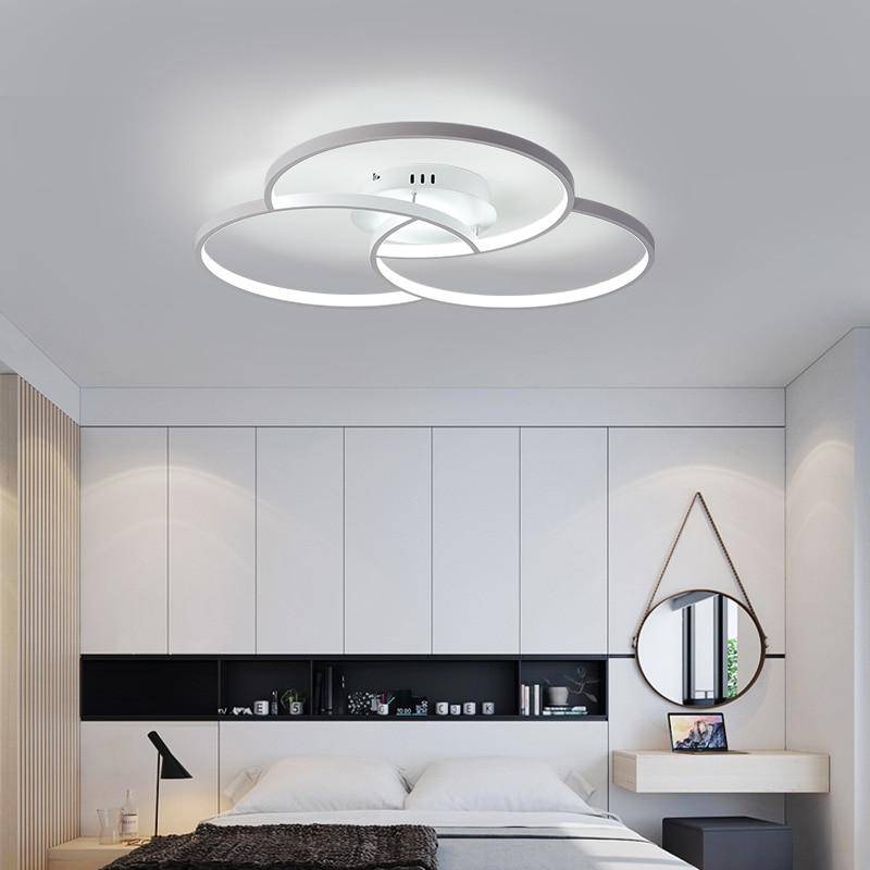 Plafonnier design LED rosace trois cercles Bwart