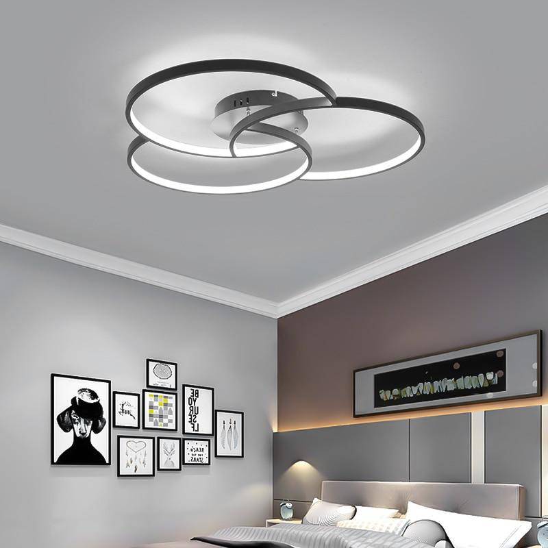 Plafonnier design LED rosace trois cercles Bwart