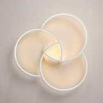 Plafonnier design LED rosace trois cercles Bwart