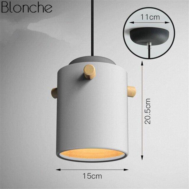 Suspension moderne LED au style macarons colorés