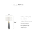 Lampe à poser design LED avec abat-jour blanc Art