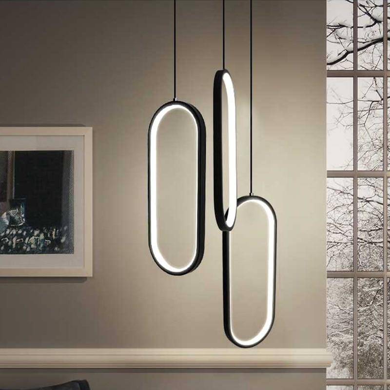 pendant light LED oval design