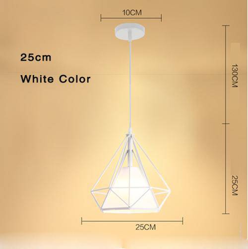 pendant light vintage style cage with ropes Rope