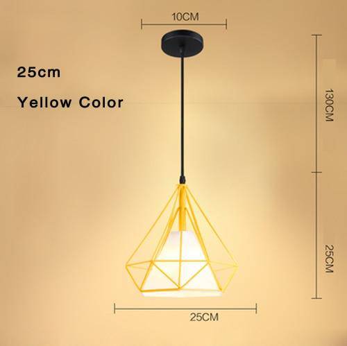 pendant light vintage style cage with ropes Rope