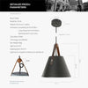 Suspension conique LED design Creative
