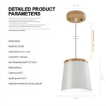 Suspension design bois et métal blanc Aisilan