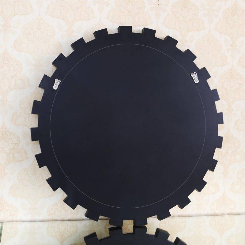 Grand miroir rond mural soleil Console