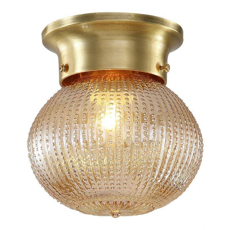 pendant light LED backlight with gold metal and crystal glass