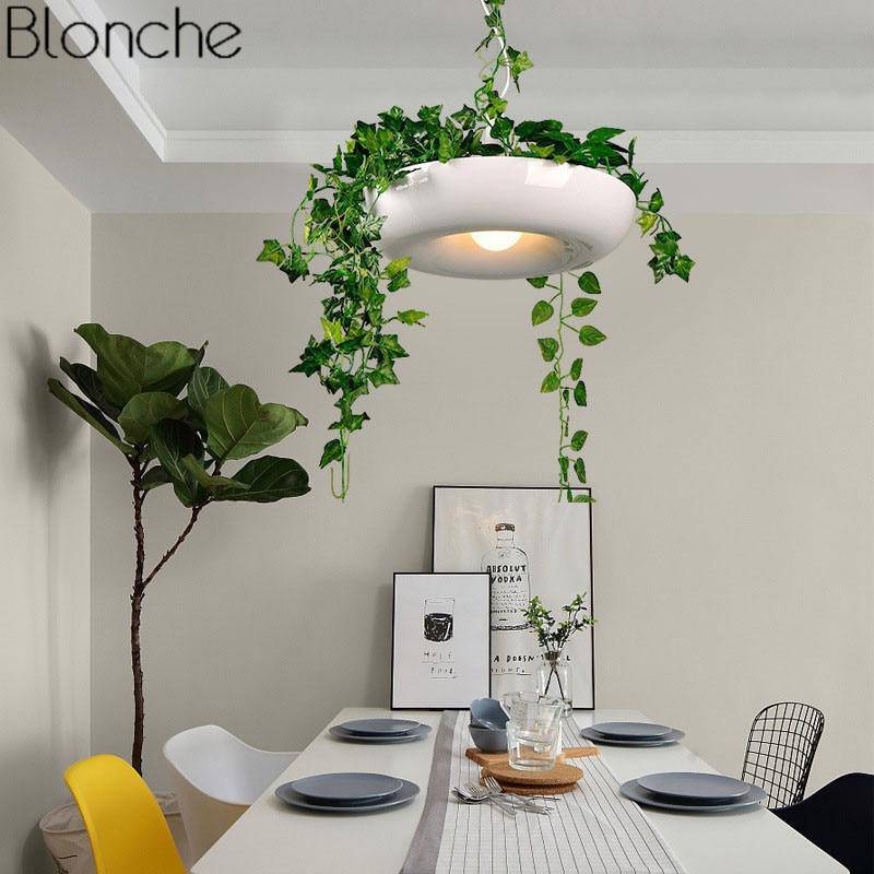 Suspension moderne arrondie pour plante Pot - vue 3 sur 8