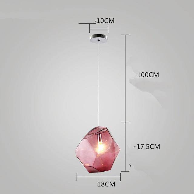 pendant light Colorful crystal design