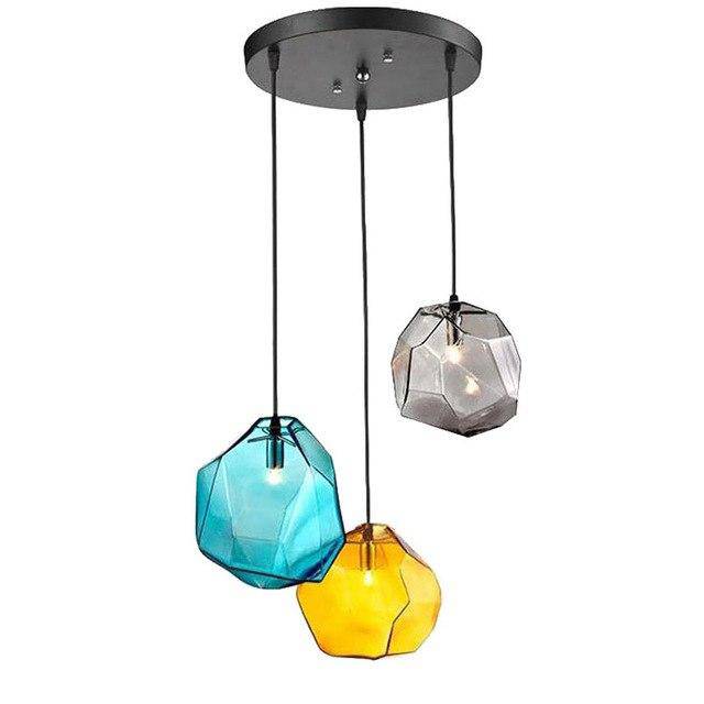 pendant light Colorful crystal design