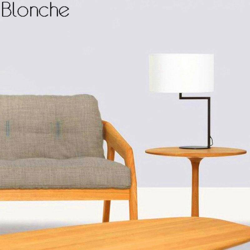 Lampe à poser à LED avec abat-jour arrondi Cloth