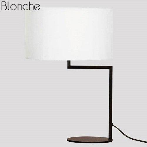 Lampe à poser à LED avec abat-jour arrondi Cloth