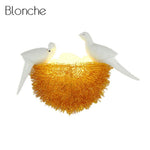 Applique LED en forme de nid d'oiseaux