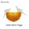 Applique LED en forme de nid d'oiseaux
