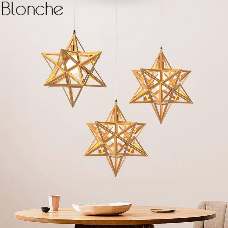 Suspension design LED en forme d'étoile Galaxie